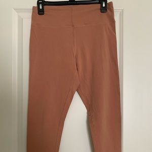 Express cotton leggings, tan, regular length, size m